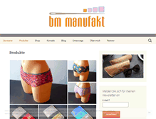 Tablet Screenshot of bm-manufakt.de